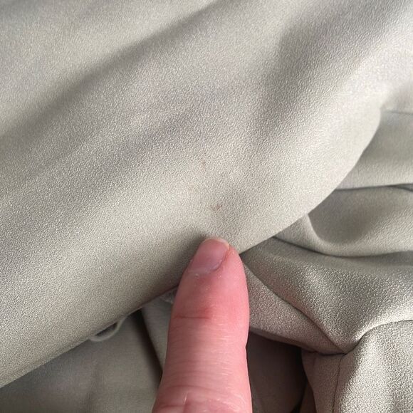 Lane Bryant Pistachio Green Ruffled Zip Up Bomber Windbreaker Jacket 18/20 - Picture 15 of 15